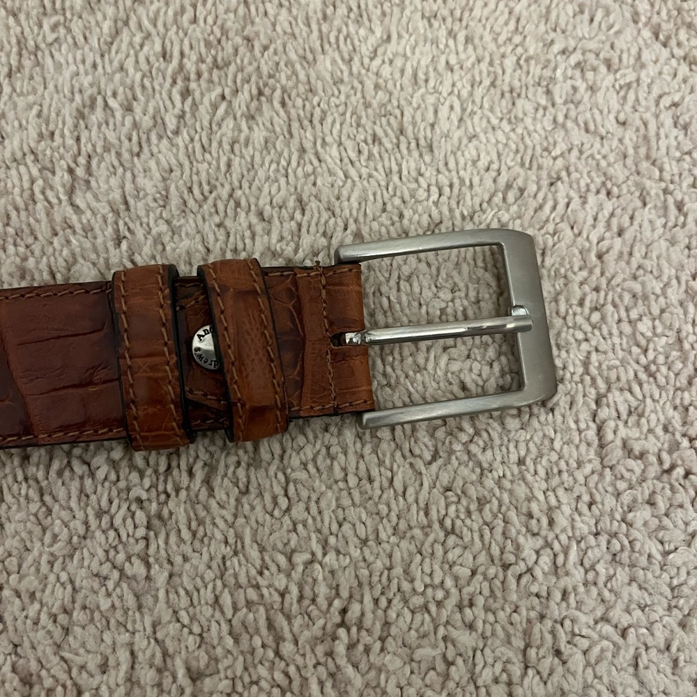 Dania for Andrews genuine leather belt brown